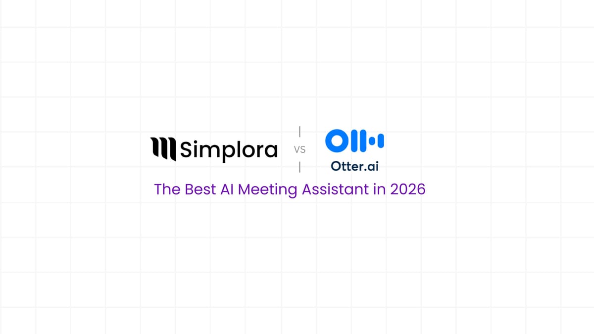 Simplora vs Otter.ai: Best AI Meeting Assistant in 2026?